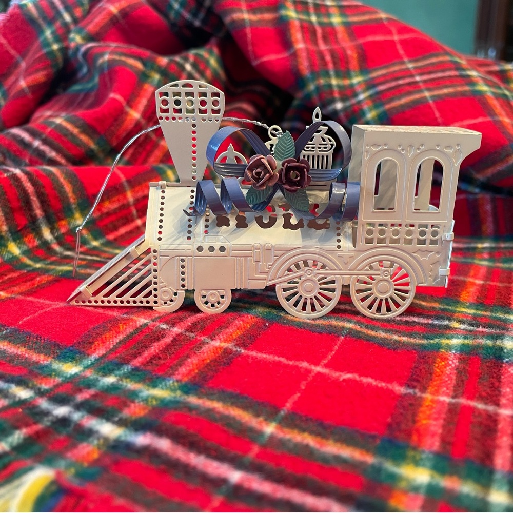 Filigree Train ornament
